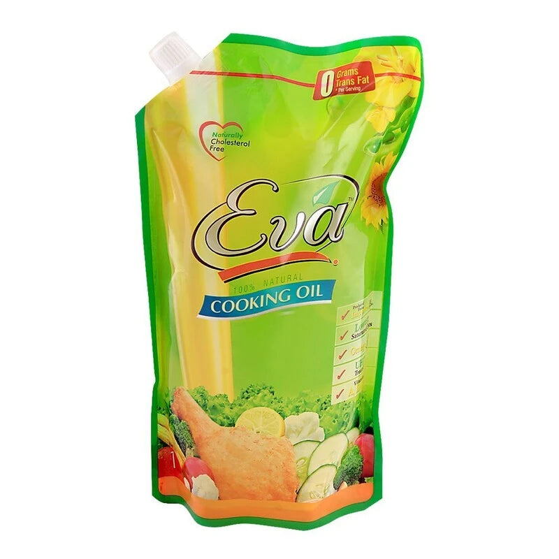 Eva Cooking Oil Standing Pouch 1Ltr